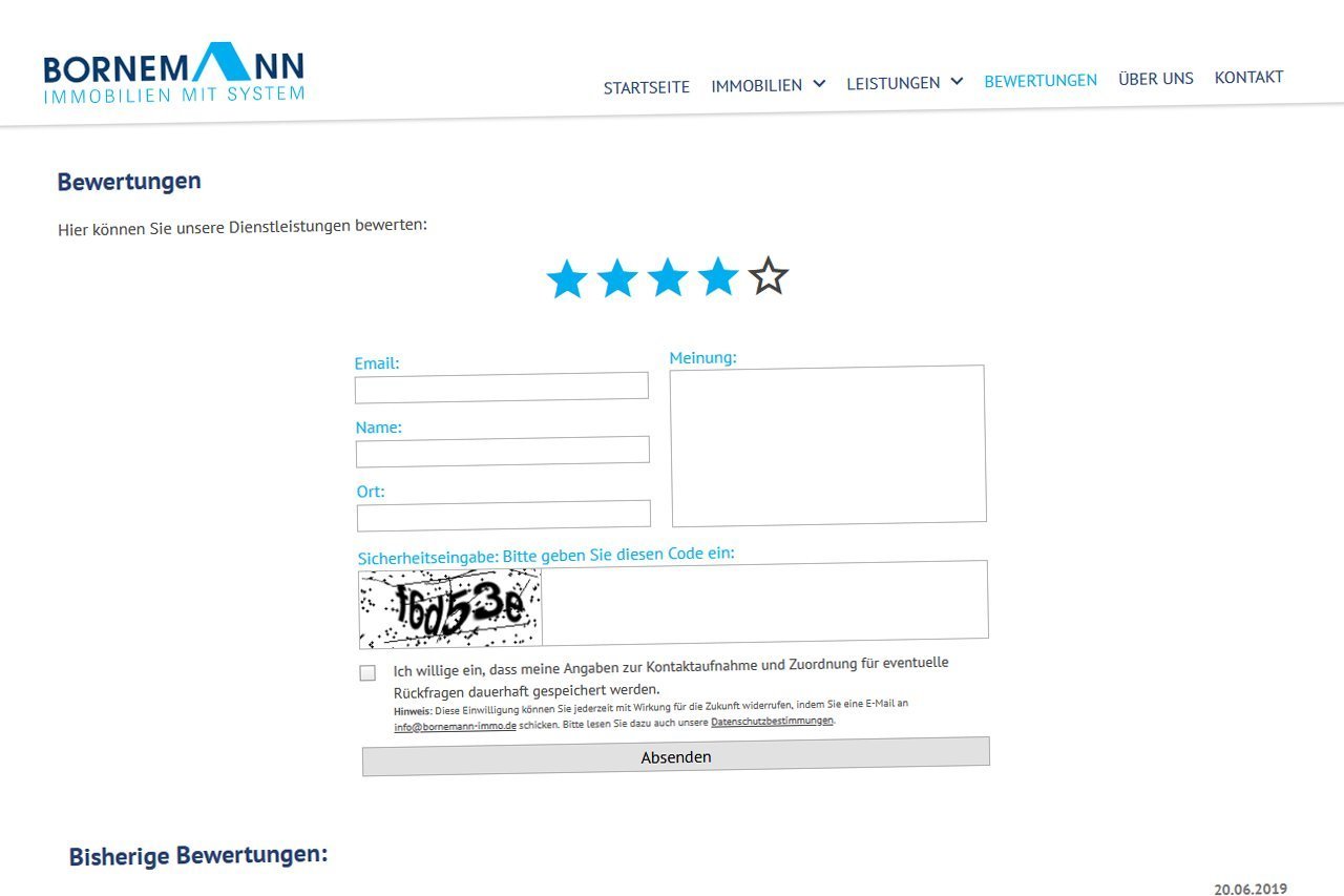 Bewertungssystem für Bornemann Immobilien Image 1