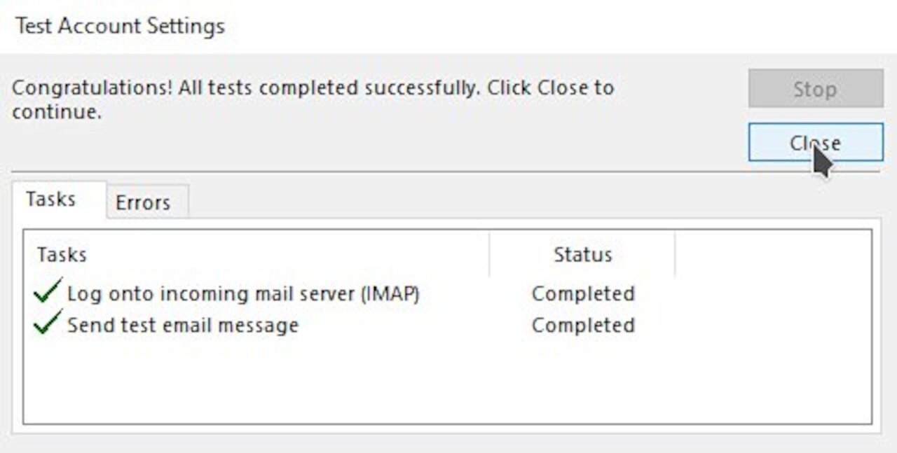 Outlook: Manuelle Konfiguration mit Benutzername und Passwort Image 12