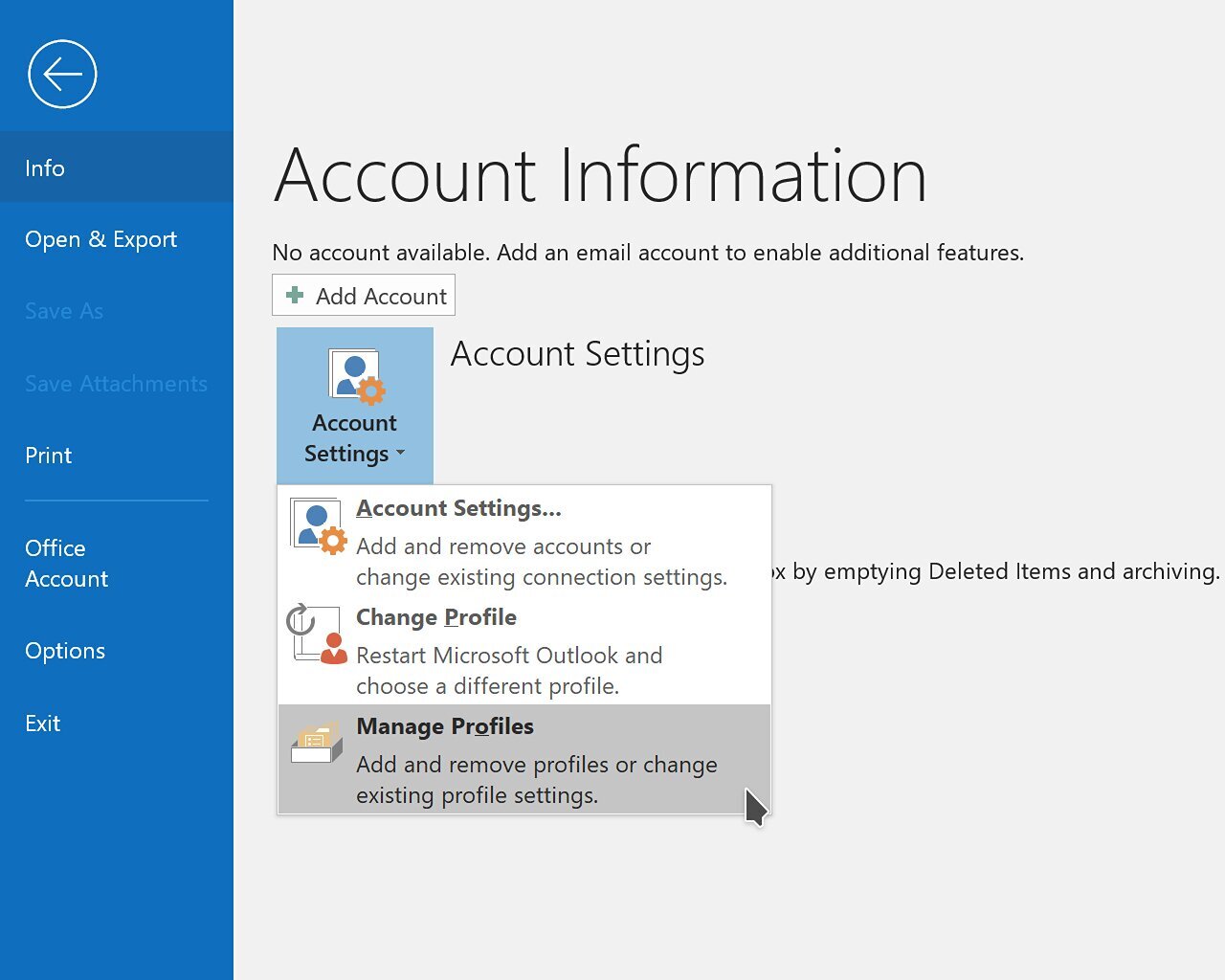 Outlook: Manuelle Konfiguration mit Benutzername und Passwort Image 3