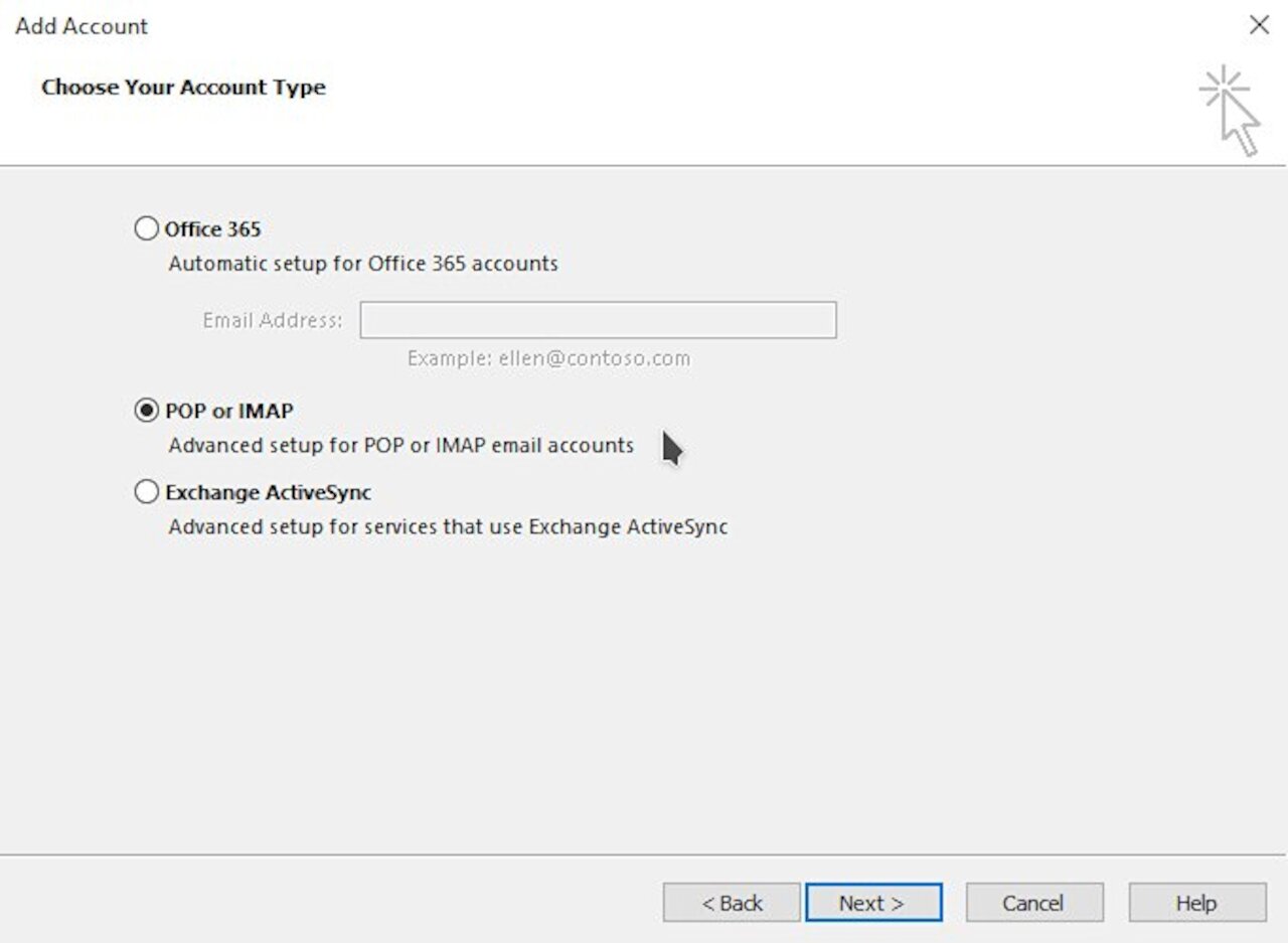 Outlook: Manuelle Konfiguration mit Benutzername und Passwort Image 7