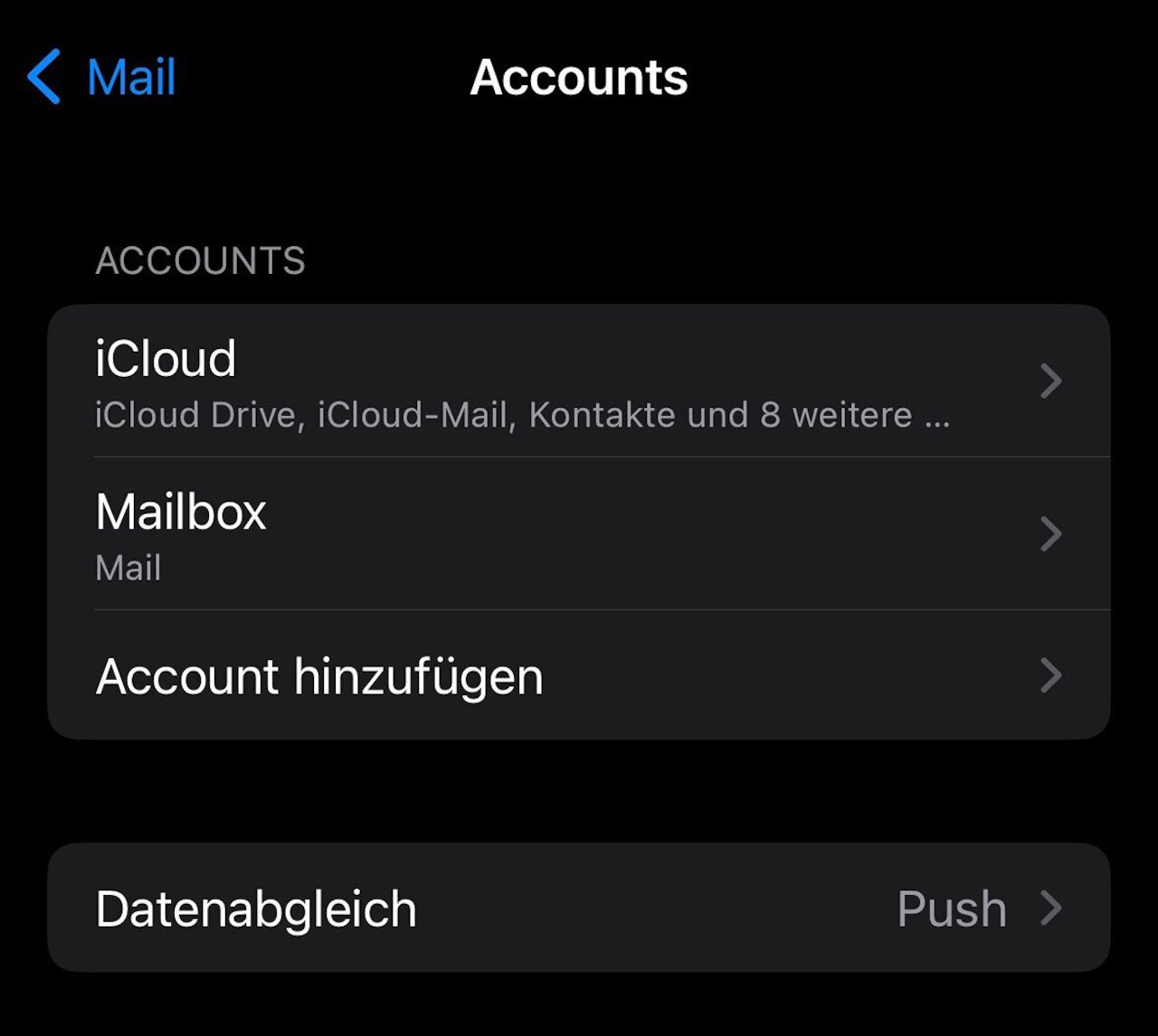 E-Mail: Einrichtung der Mail App für iOS Image 2