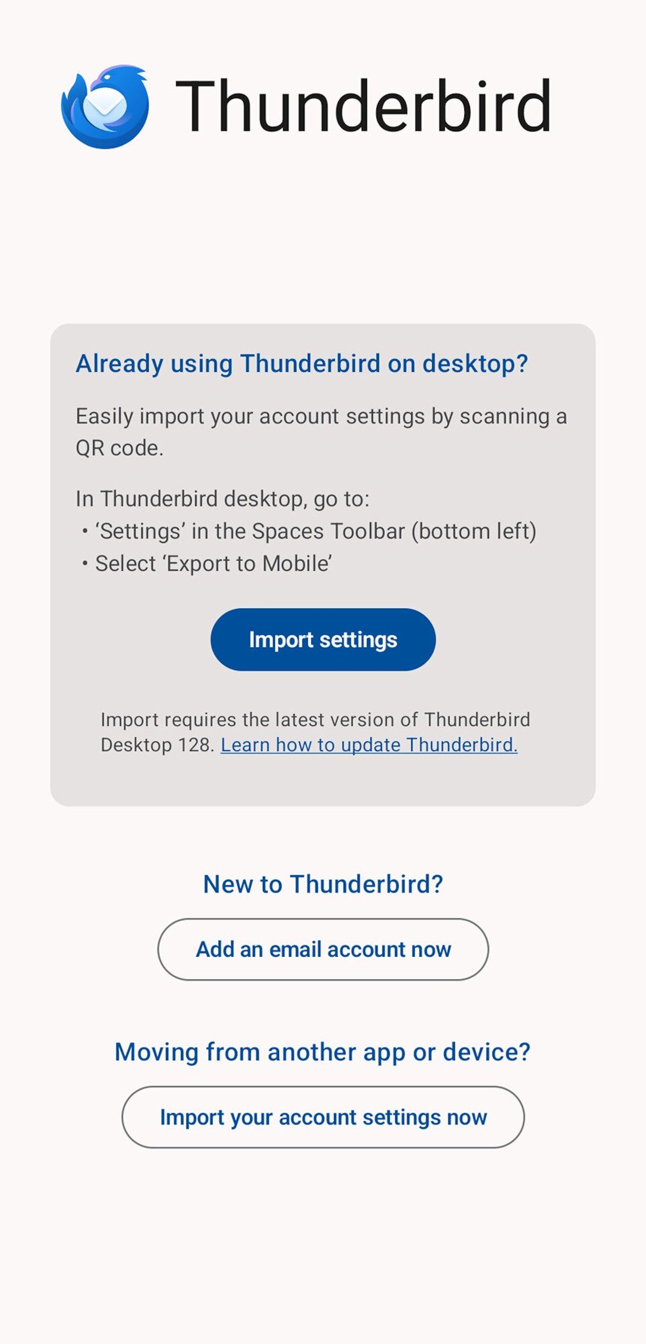 E-Mail: Einrichtung der Thunderbird App für Android Image 2