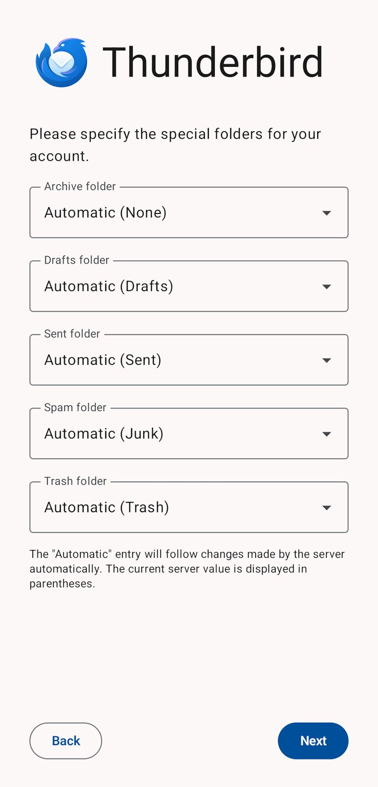 E-Mail: Einrichtung der Thunderbird App für Android Image 4