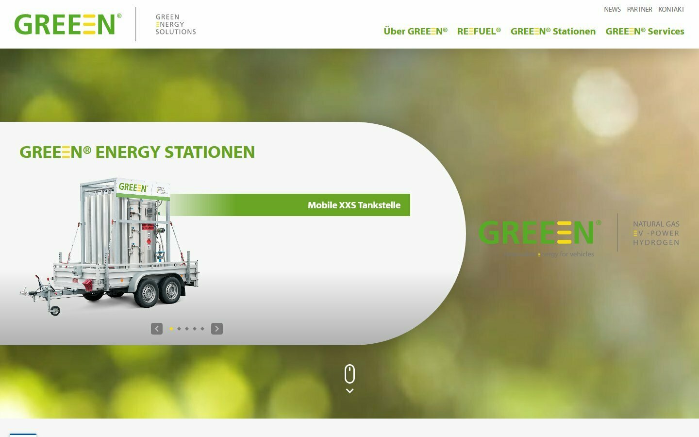 Desktop Screenshot der Website von: GREEEN Energy Solutions GmbH