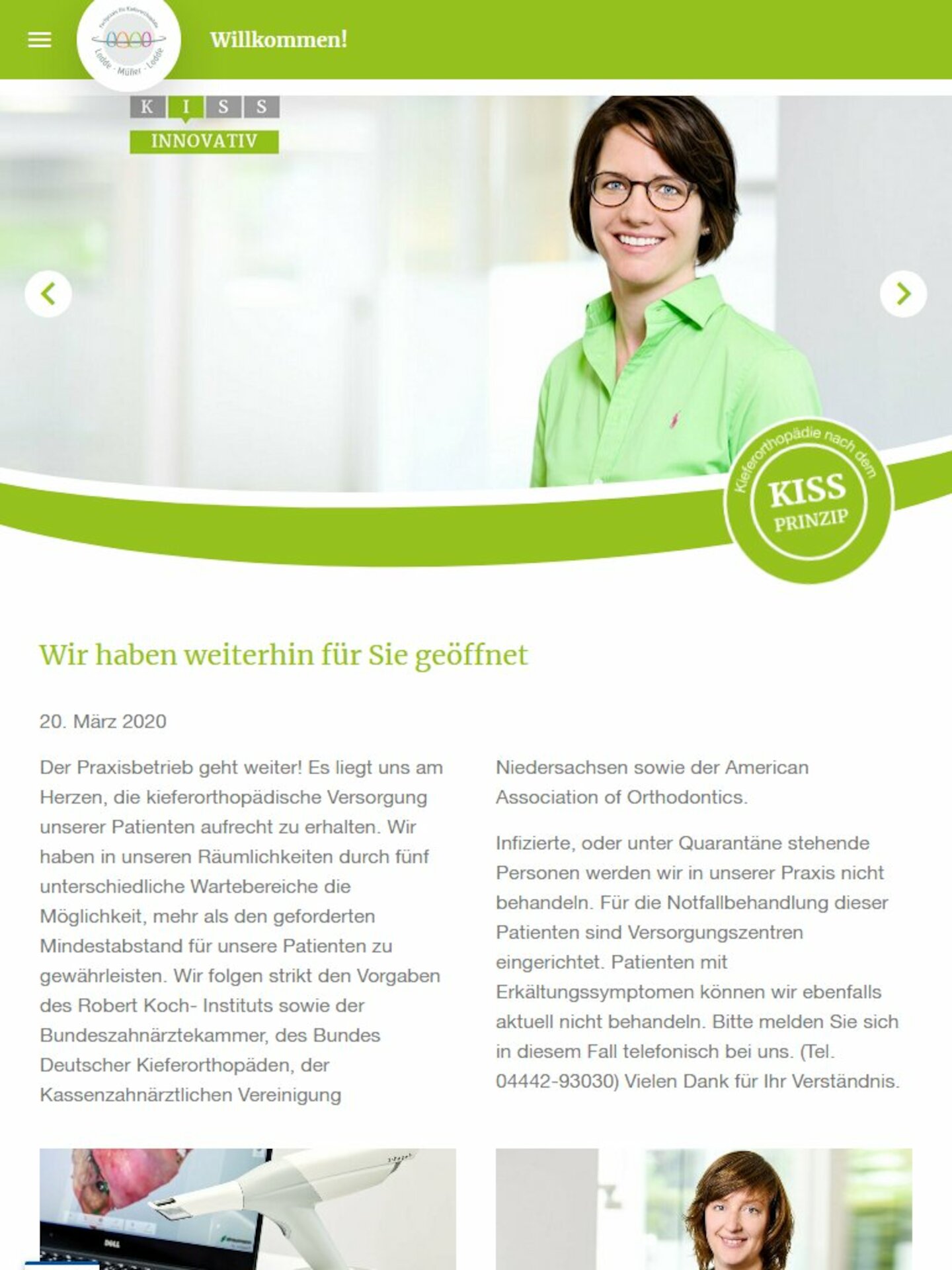 Tablet Screenshot der Website von: Lodde - Müller - Lodde