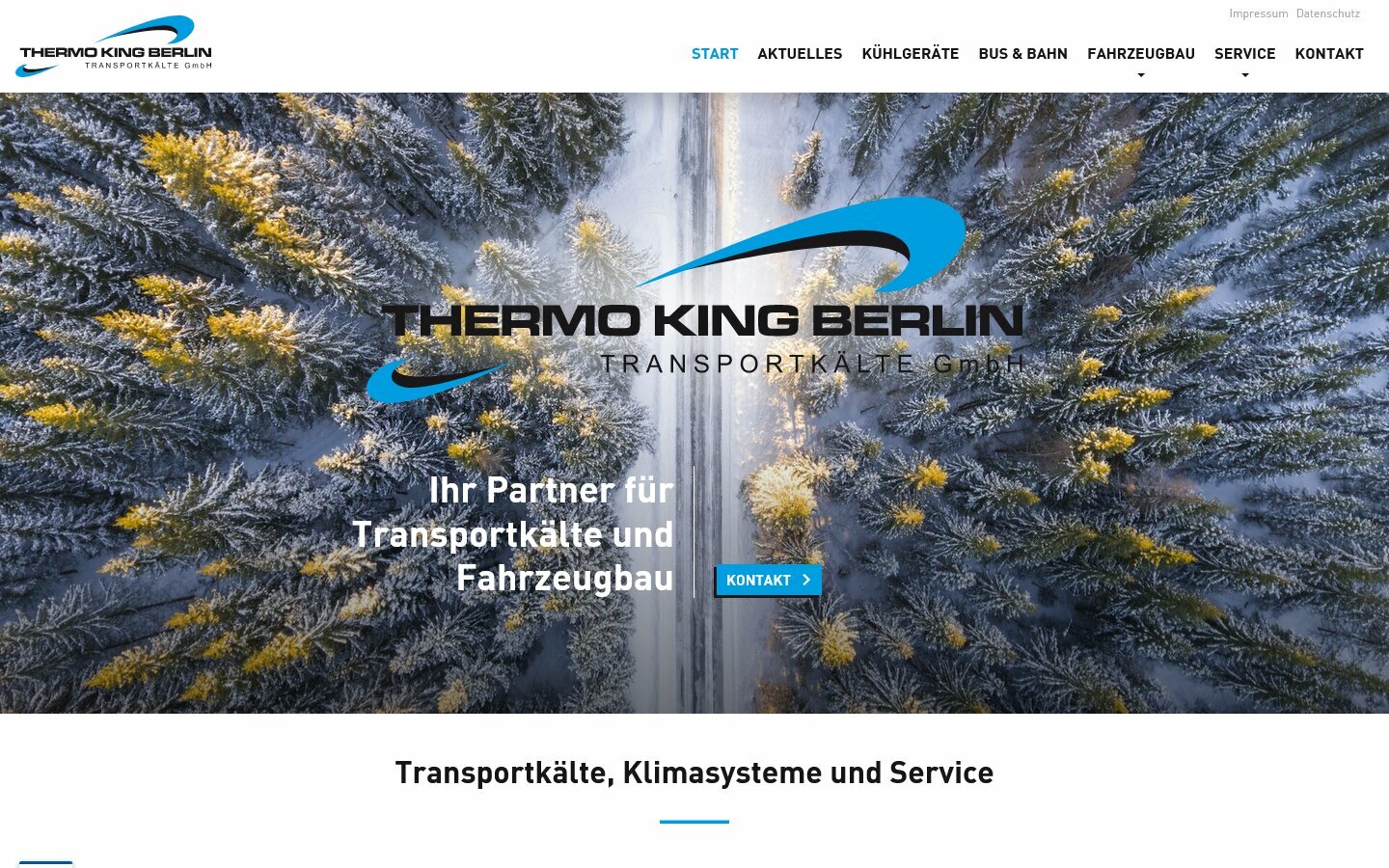 Desktop Screenshot der Website von: Thermoking Berlin