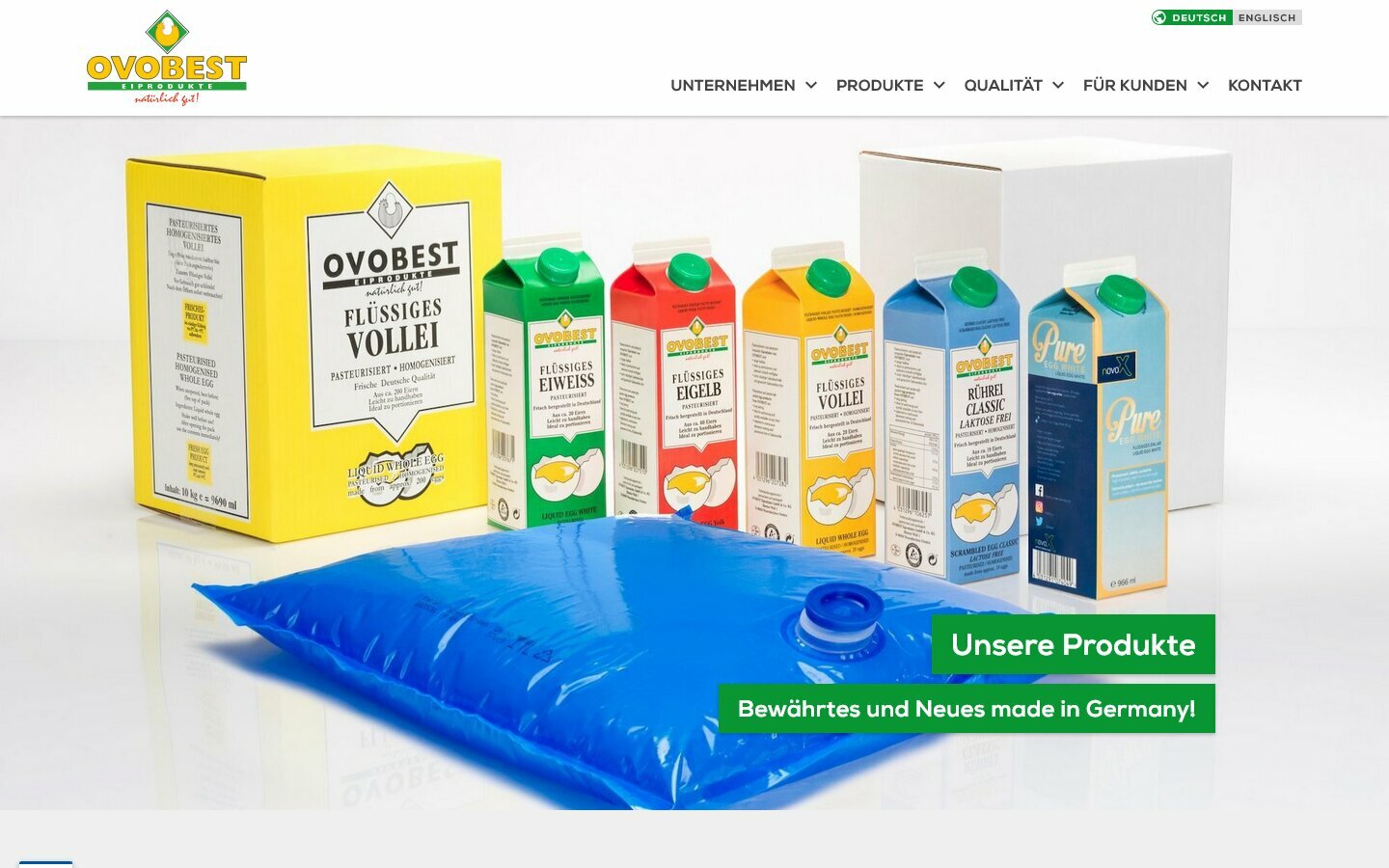 Desktop Screenshot der Website von: OVOBEST