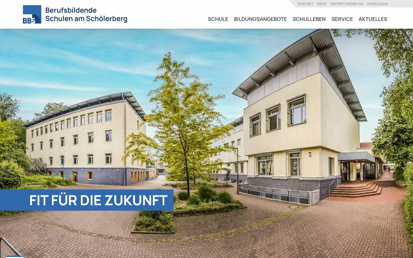 Desktop Screenshot der Website von: BBS am Schölerberg