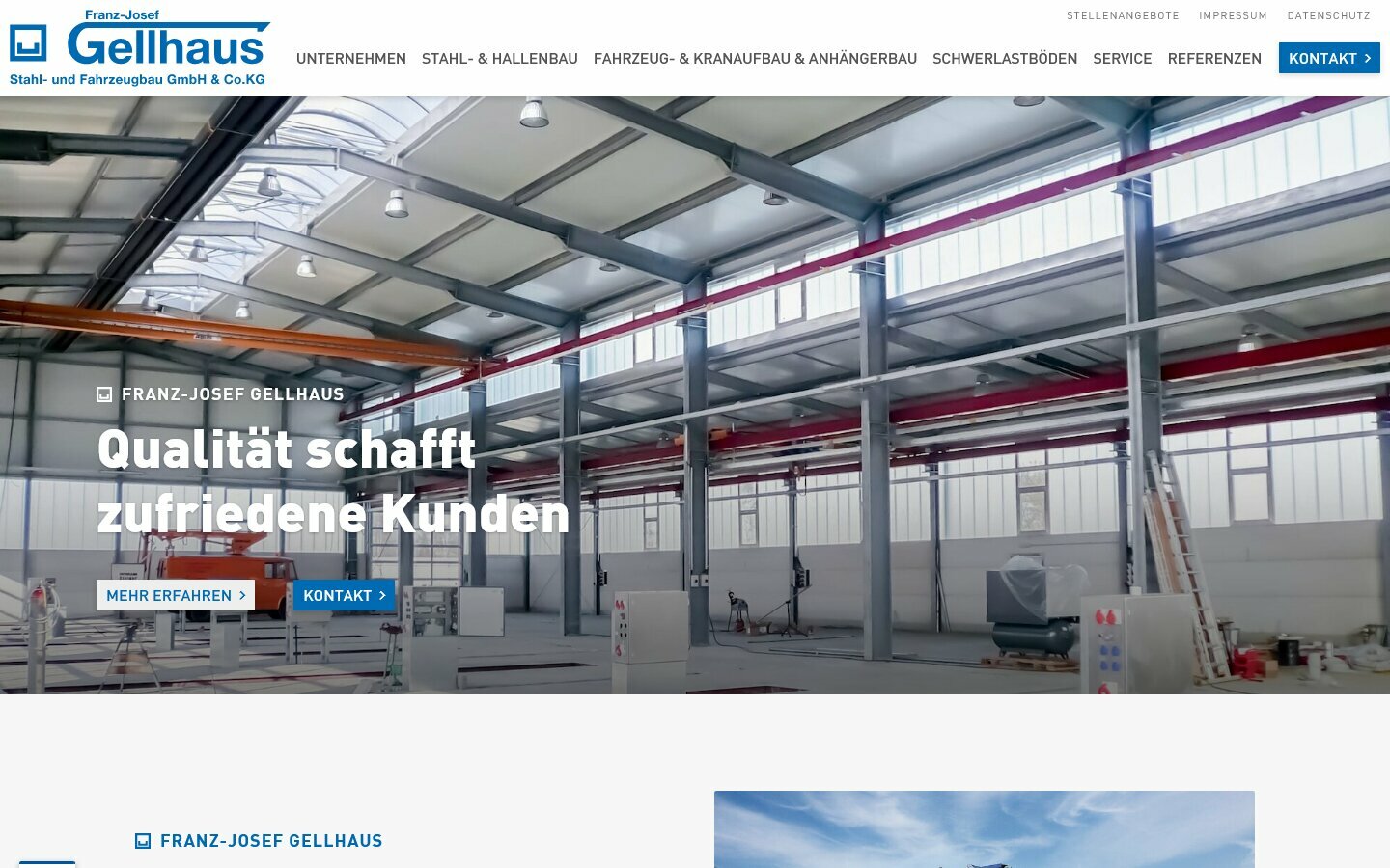 Desktop Screenshot der Website von: Gellhaus