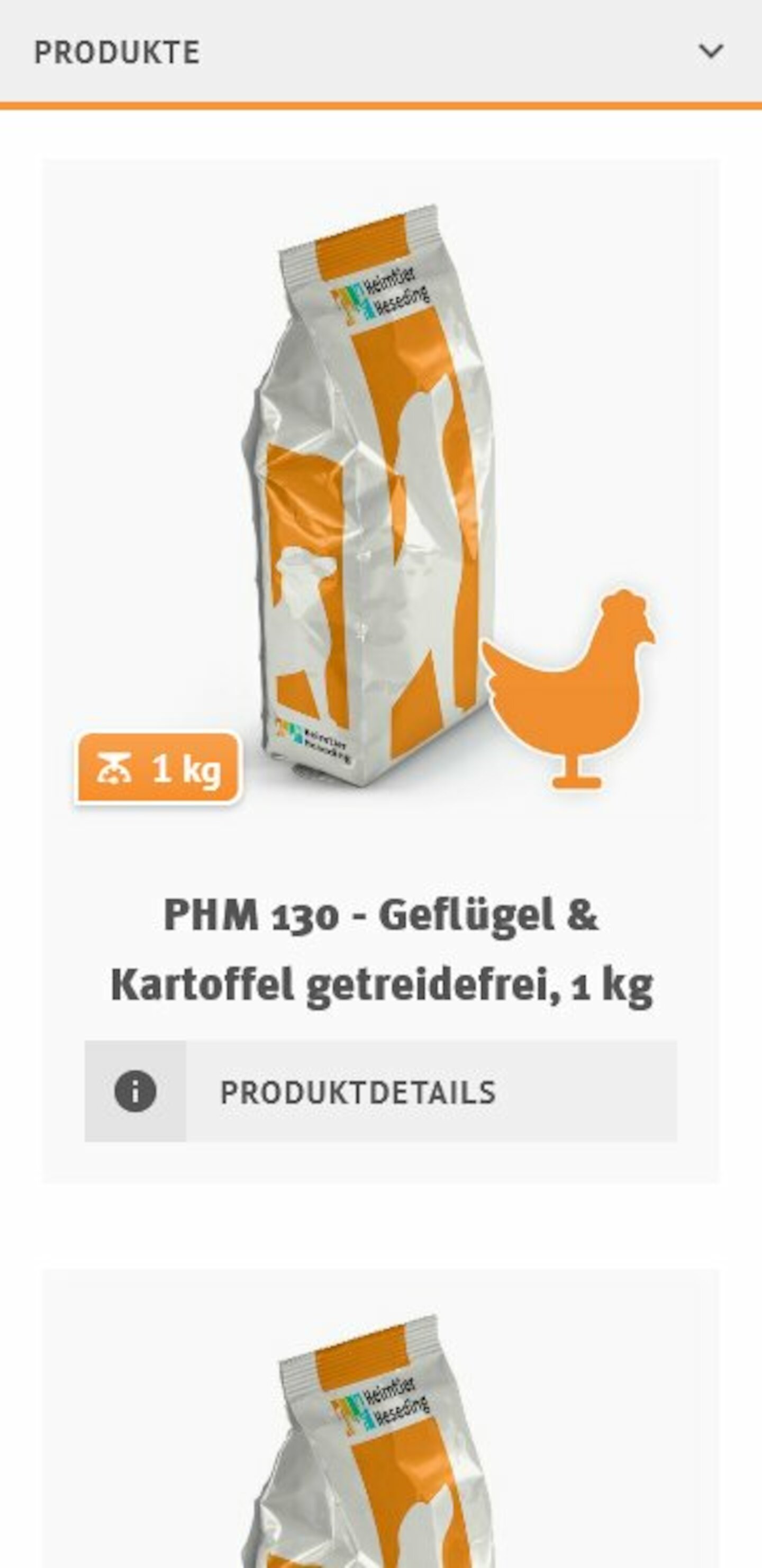 Smartphone Screenshot der Website von: Heimtier Heseding