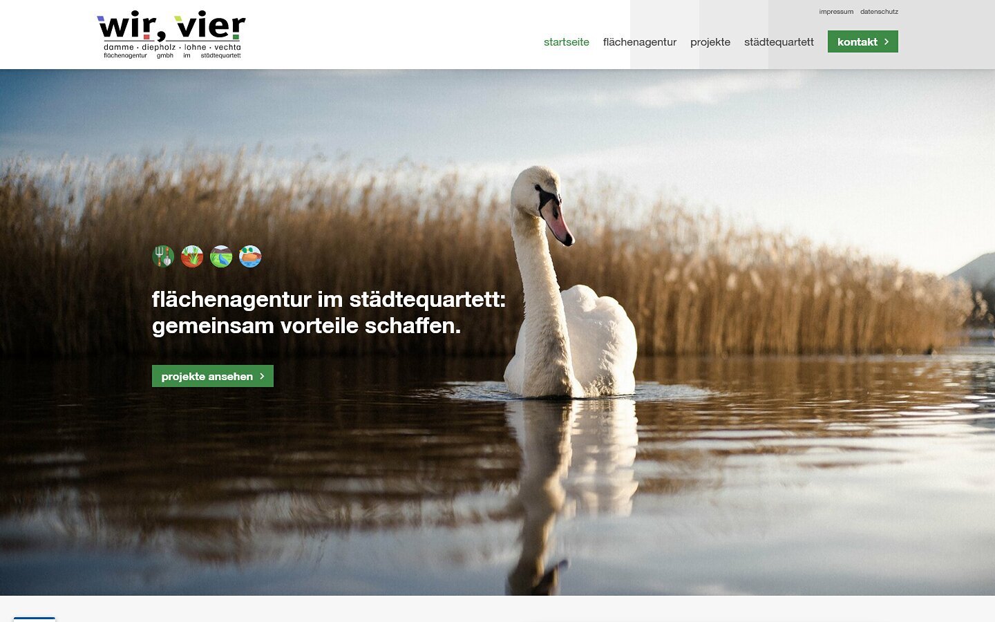 Desktop Screenshot der Website von: Flächenagentur