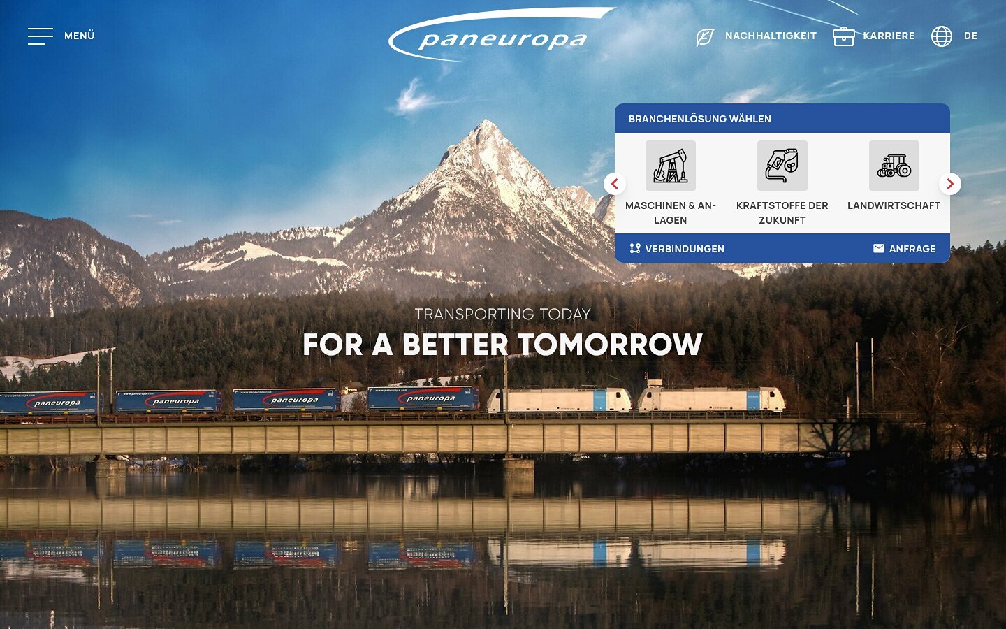 Desktop Screenshot der Website von: Paneuropa