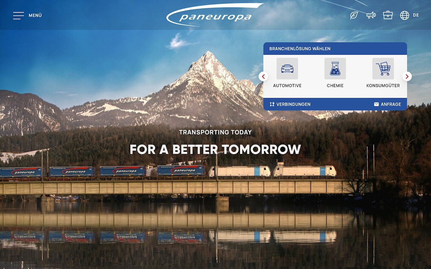 Desktop Screenshot der Website von: Paneuropa