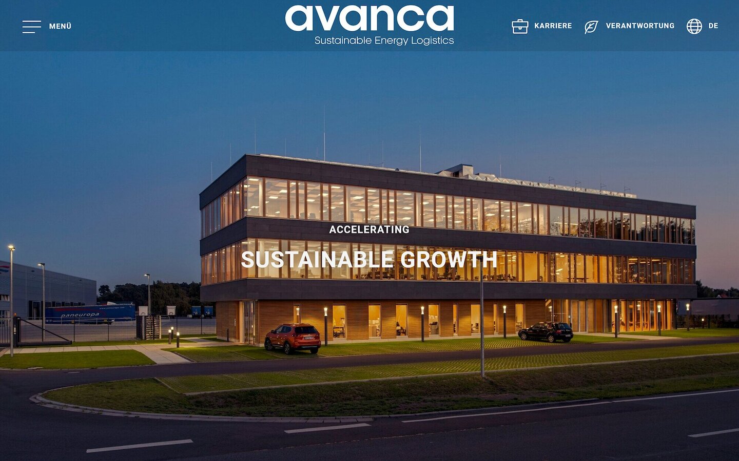 Desktop Screenshot der Website von: Avanca Group