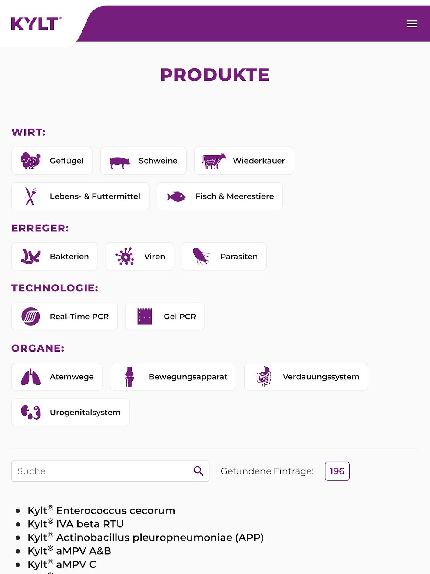 Tablet Screenshot der Website von: KYLT
