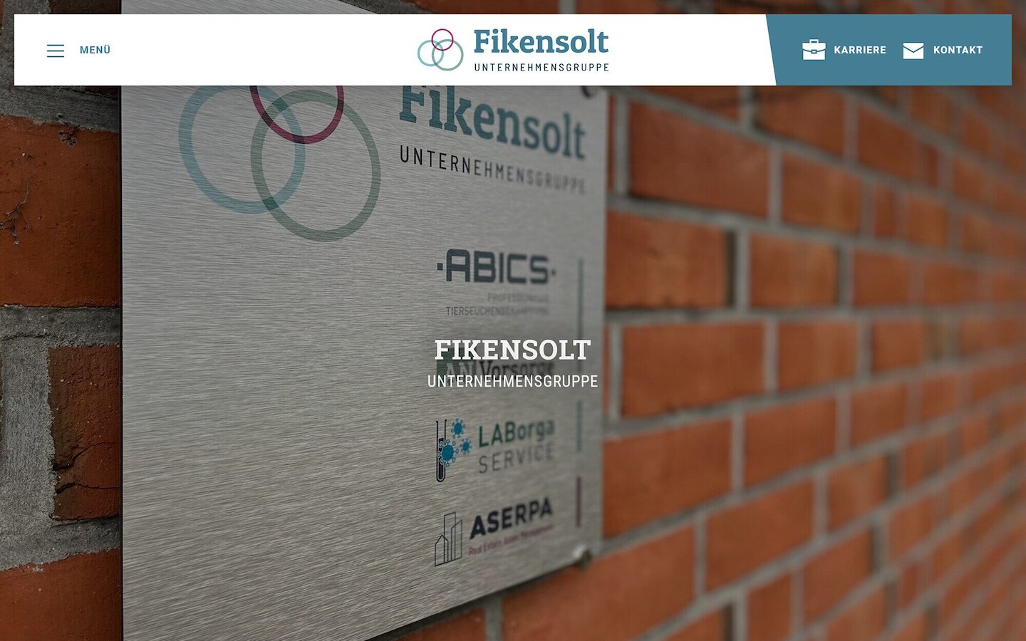 Desktop Screenshot der Website von: Fikensolt GmbH