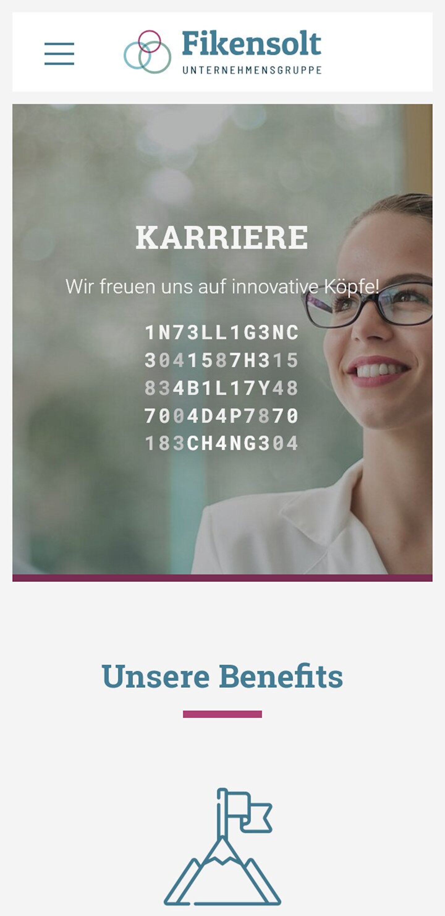 Smartphone Screenshot der Website von: Fikensolt GmbH