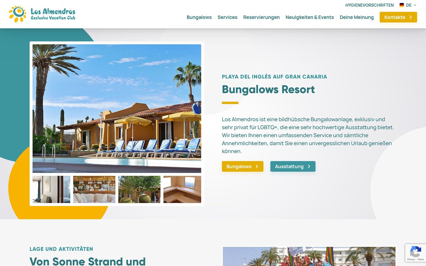 Desktop Screenshot der Website von: Los Almendros