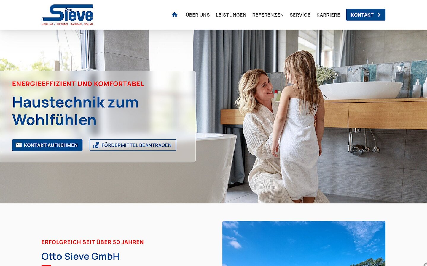 Desktop Screenshot der Website von: Otto Sieve GmbH