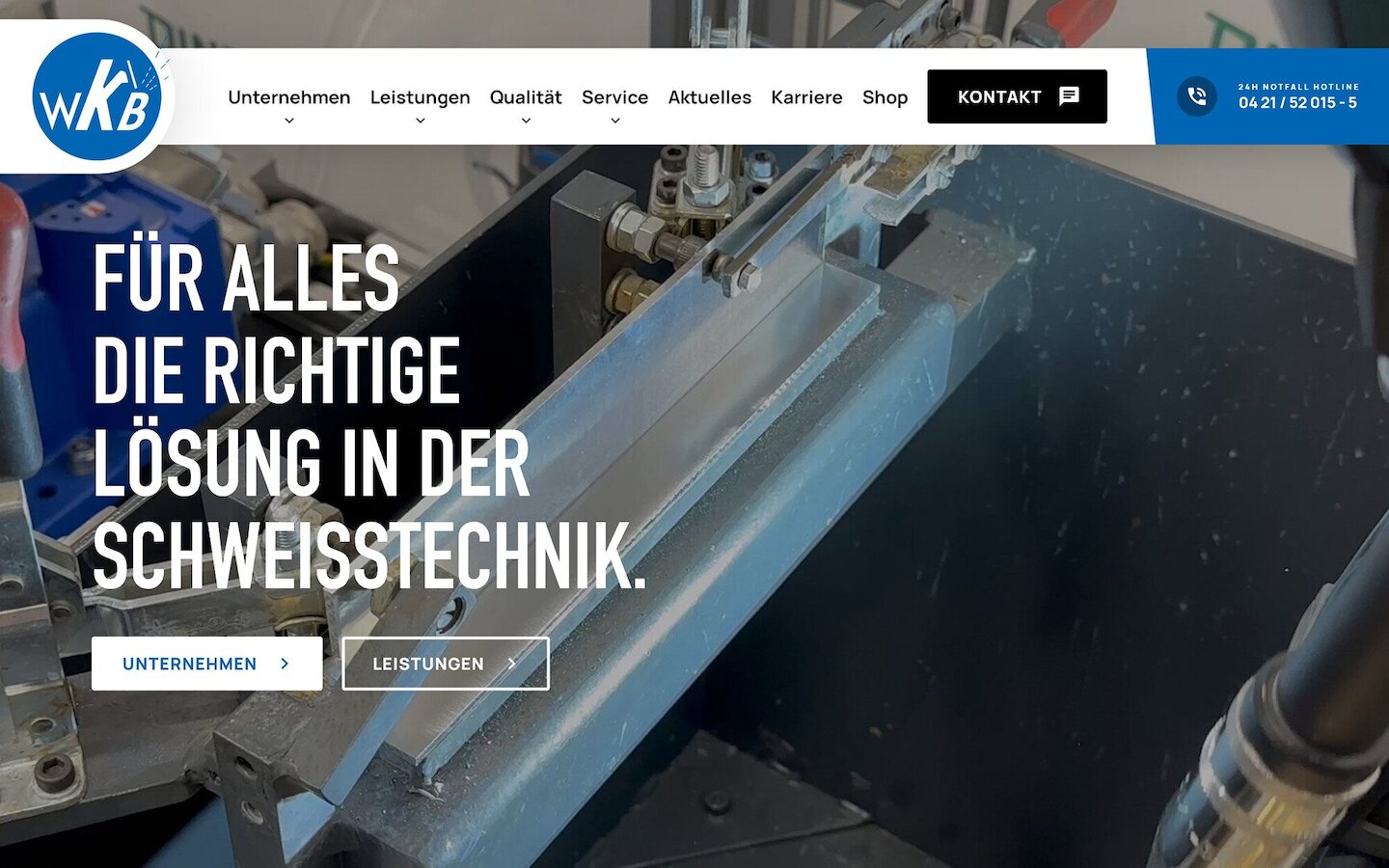 Desktop Screenshot der Website von: Wilhelm Krahn GmbH